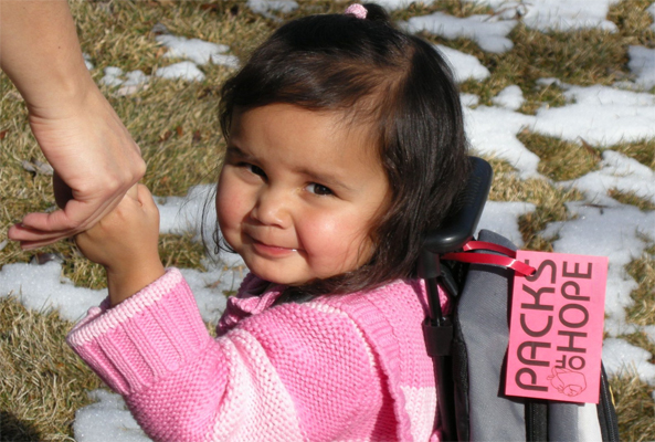 Packs of Hope backpacks